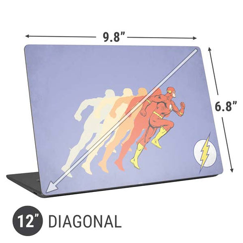 DC Comics The Flash Speed Mode Pose Universal Laptop 12in (9.8 x 6.8in) Skin